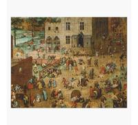 Puzzle En Bois Jeux D'enfants - Pieter Bruegel L'ancien, 1560 300 Pièces 38x26 Cm Jouet Décoration Mura
