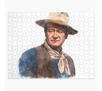 Puzzle en bois John Wayne « Le Duc » - Aquarelle 300 pièces 38x26 cm jouet décoration mu