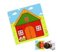 Puzzle en bois | Jouet éducatif en bois avec plusieurs histoires, kit de jeu de construction préscolaire, pour filles, maison, voyage, salle de ole à domicile, salle de jeux, maternelle