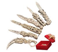 Puzzle en Bois - Jouets Éducatifs Design Coupe Apprentissage,6 Pièces Assemblage Artisanat Jouets Puzzle | pour Chambre École À La Maison Maternelle Salle De Classe Anniversaire Noël