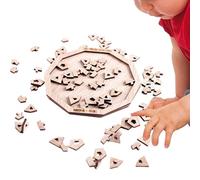 Puzzle En Bois | Jouets Éducatifs Pensée Inverse | Puzzles Impossibles Et Difficiles,Pour Adultes Enfants Adolescents Voyage Anniversaire Maison Nuit Avion Voiture Salle D'attente