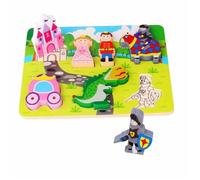 Puzzle en bois junior Princesse Tooky Toy - 7 pièces - Multicolore