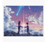 Puzzle en bois Kimi no na wa// ton nom anime 1 300 pièces 38x26 cm jouet décoration mura