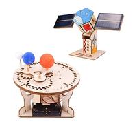 Puzzle en bois - Kit de construction sûr - Bâtiment jouet - Modèles mécaniques - Expérience scientifique - Modèle - Système solaire - Science - Bois scientifique - Air et