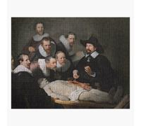 Puzzle en bois La leçon d'anatomie du docteur Nicolaes Tulp de Rembrandt 300 pièces 38x26 cm jouet décoration mur