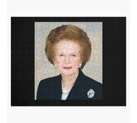 Puzzle en bois La Première ministre Margaret Thatcher, Dame de fer 300 pièces 38x26 cm jouet décoration mur