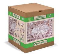 Puzzle en bois L'âge de l'exploration Carte XL, Wooden City, 1010 pièces