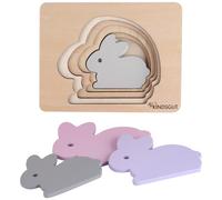 Puzzle en bois Lapin (6 pièces)