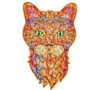 Puzzle en bois - Le Chat Curieux - Boite en carton - Creatifwood G