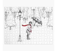 Puzzle en bois Le Lion, la Sorcière blanche et l'Armoire magique, Les Chroniques de Narnia Mr. Tumnus 300 pièces 38x26 cm jouet décoration mur