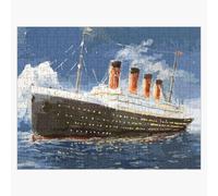 Puzzle en bois Le navire le plus populaire de tous les temps, le Titanic. 300 pièces 38x26 cm jouet décoration mura