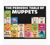 Puzzle en bois Le tableau périodique des Muppets 300 pièces 38x26 cm jouet décoration mur