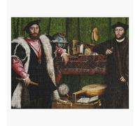 Puzzle en bois Les Ambassadeurs - Hans Holbein le Jeune - 1533 300 pièces 38x26 cm jouet décoration mura