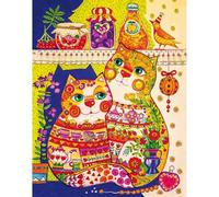 Puzzle En Bois - Les Chats Dans Le Placard - 130 Pièces