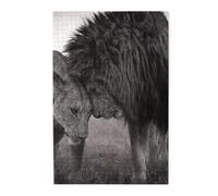 Puzzle en Bois Lion Lionnes pour Adultes, 1000 pièces, Puzzle