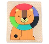 Puzzle en Bois Lion : Un Jeu Éducatif pour les Enfants