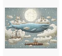 Puzzle en bois L'océan rencontre le ciel 300 pièces 38x26 cm jouet décoration mur
