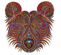 Puzzle En Bois - L'ours Gourmand - 104 Pièces