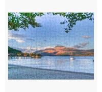 Puzzle en bois Luss Loch Lomond 300 pièces 38x26 cm jouet décoration mura