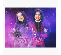 Puzzle en bois Mal et Evie - Descendants 3 300 pièces 38x26 cm jouet décoration mura