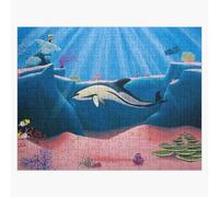 Puzzle en bois Méditer 300 pièces 38x26 cm jouet décoration mur