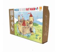 Puzzle en bois Panique au château fort Puzzle 24 pièces Michèle Wi