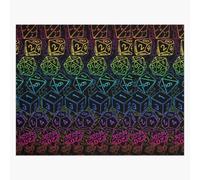 Puzzle en bois Modèle de dés D20 Arc-en-ciel 300 pièces 38x26 cm jouet décoration mu