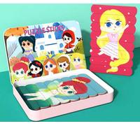 Puzzle en bois Montessori - Les princesses de la banquise