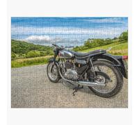 Puzzle en bois Moto BSA 650cc 1961 300 pièces 38x26 cm jouet décoration mura