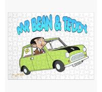 Puzzle en bois Mr Bean et Teddy dans la voiture 300 pièces 38x26 cm jouet décoration mura