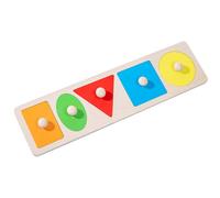 Puzzle en Bois Multi-Formes, Jouets Assortis géométriques Jouet pour Tout-Petits, Cadeau de Bloc d'éducation préscolaire Jeu trieur Formes