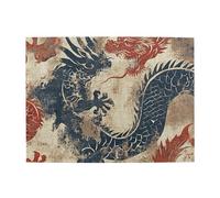 Puzzle en bois mural de dragon de 500 pièces pour adultes, puzzle stimulant pour taille de jeu 38,1 x 51,8 cm