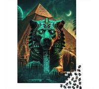 Puzzle en Bois Mythical Beast1, 500 pièces, Puzzle créatif rectangulaire, Grand Format, pour Adultes et Adolescents, 500 pièces (52 x 38 cm)