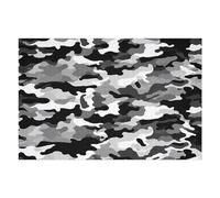 Puzzle en bois noir gris blanc camouflage avec boîte de rangement, puzzle en bois écologique pour loisirs à la maison, soulagement du stress et décoration 1000 pièces