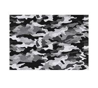Puzzle en bois noir gris blanc camouflage avec boîte de rangement, puzzle en bois respectueux de l'environnement pour loisirs à la maison, soulagement du stress et décoration 300 pièces