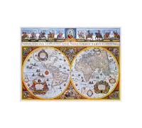 Puzzle en bois Nova Terrarum Antique Map XL, ville en bois, 750 pièces