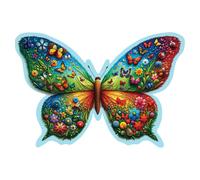 Puzzle En Bois Papillon Coloré 150 Pièces ? Activité Créative Et Relaxante Multicolor TU