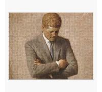 Puzzle en bois Peinture de John F. Kennedy 300 pièces 38x26 cm jouet décoration mura