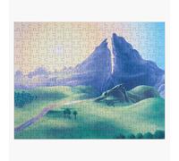 Puzzle en bois Pics en duel 300 pièces 38x26 cm jouet décoration mura