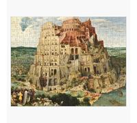 Puzzle en bois Pieter Bruegel l'Ancien - Babylone 300 pièces 38x26 cm jouet décoration mura