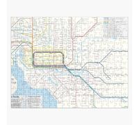 Puzzle En Bois Plan Des Trains Et Des Tramways De Melbourne 300 Pièces 38x26 Cm Jouet Décoration Mura