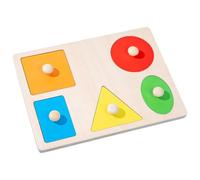 Puzzle en Bois - Planche Multi-Formes, Jouet d'apprentissage Pré | De Société Assorti De Formes Colorées, De Correspondance Éducatif De Puzzles Pour Tout-petits, Activité De Développem