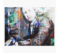 Puzzle en bois Portrait de collage de musicien et compositeur de Bach 300 pièces 38x26 cm jouet décoration mura