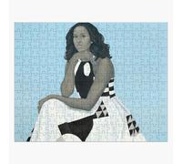 Puzzle en bois Portrait de Michelle Obama pour la National Gallery 300 pièces 38x26 cm jouet décoration mura