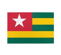 Puzzle en bois pour adulte Drapeau du Togo 1000 pièces pour un festin visuel parfait! 1000 pièces