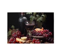 Puzzle en bois pour adulte Fruits et vins 1000 pièces pour un festin visuel parfait ! 1000 pièces