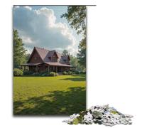 Puzzle en Bois pour Adultes 1 000 pièces Ferme au Loin Difficile et Stimulant 1 000 pièces (38 x 26 cm)