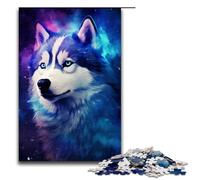 Puzzle en Bois pour Adultes 1 000 pièces thème « Un Chien glorieux » Difficile et Stimulant 75 x 50 cm