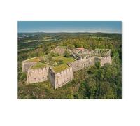 Puzzle en Bois pour Adultes 1000 Pièces Art DIY Puzzle，Forteresse de Rothenberg，Créatif Cadeau Unique Personnalité Jeu Adulte Enfant Puzzle Jouet（75x50cm）-AA43