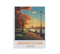 Puzzle en Bois pour Adultes 1000 Pièces Art DIY Puzzle，Greenwich Park London，Créatif Cadeau Unique Personnalité Jeu Adulte Enfant Puzzle Jouet（75x50cm）-HG52